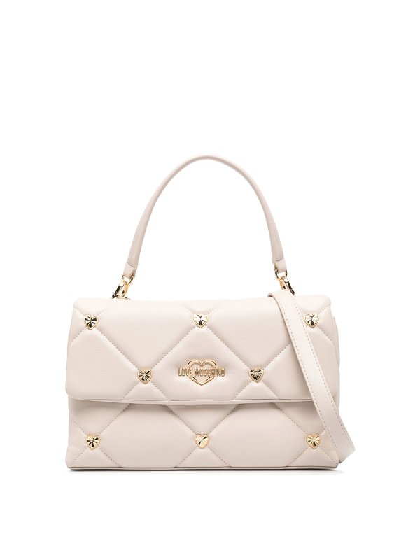 Love Moschino Logo-plaque quilted cross body bag