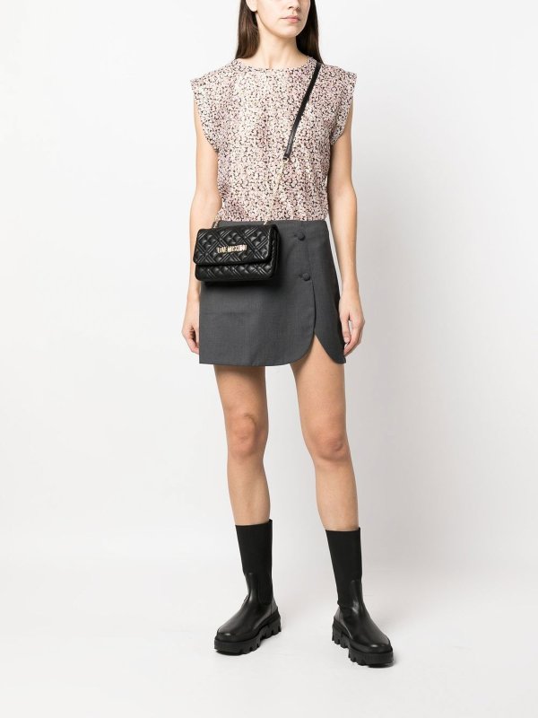 LOVE MOSCHINO buy online Borsa a tracolla trapuntata logo-plaque