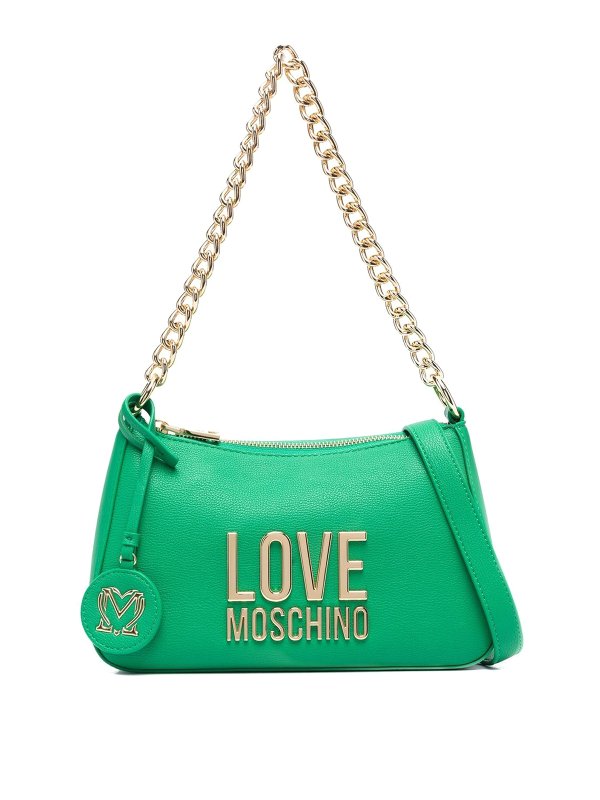 LOVE MOSCHINO: ショルダーバッグ - ショルダーバッグ - 緑