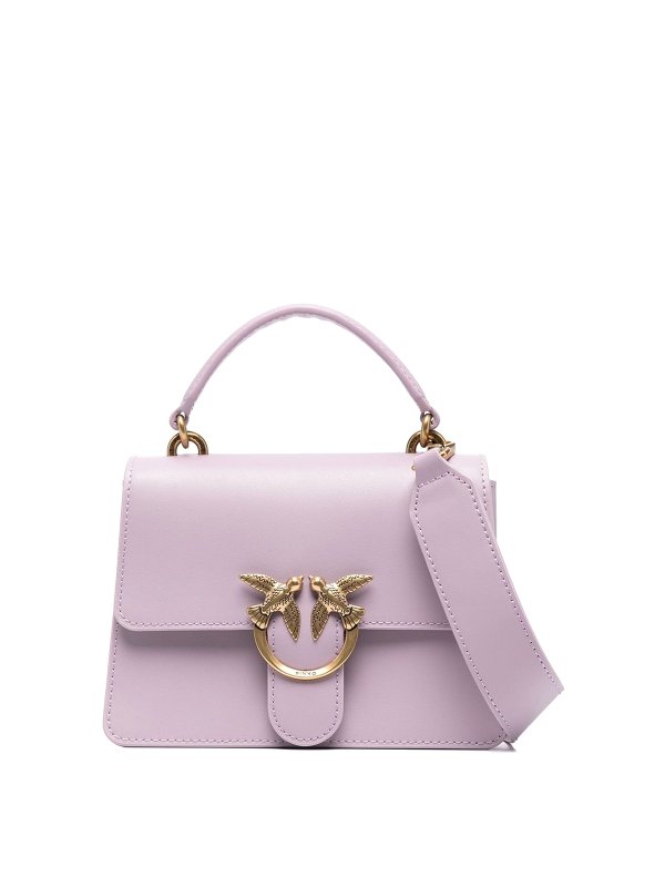 Pinko: cross body bags - Love One mini leather bag