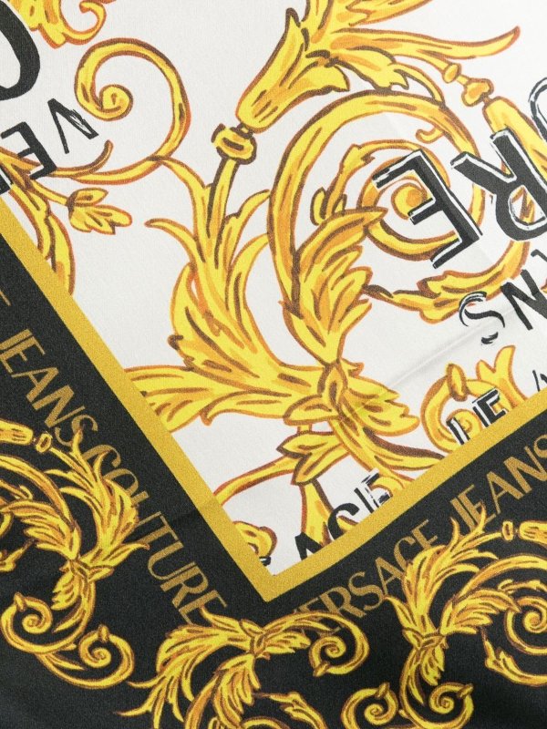 Versace Jeans Couture: Stoles & Shawls online - Baroque-pattern print scarf