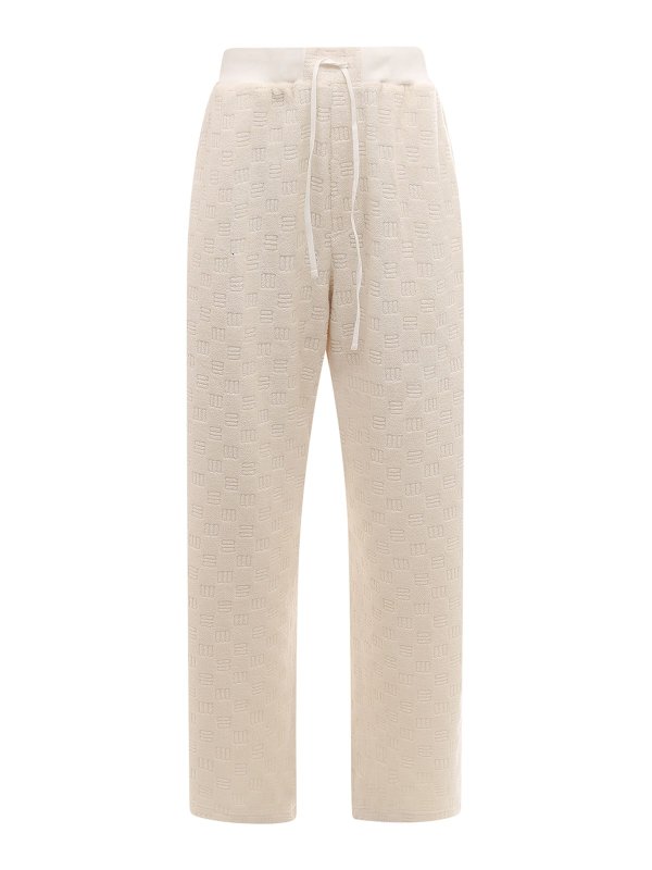 AMBUSH: casual trousers - Wide leg terry trouser