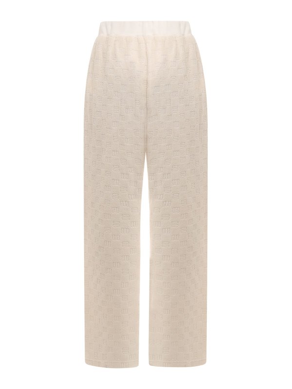 AMBUSH: casual trousers online - Wide leg terry trouser
