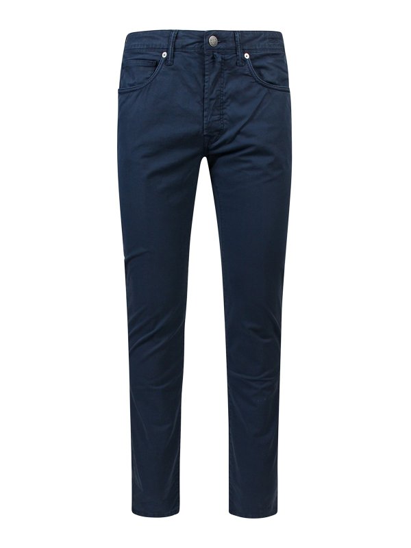 INCOTEX: casual trousers - Stretch cotton trouser