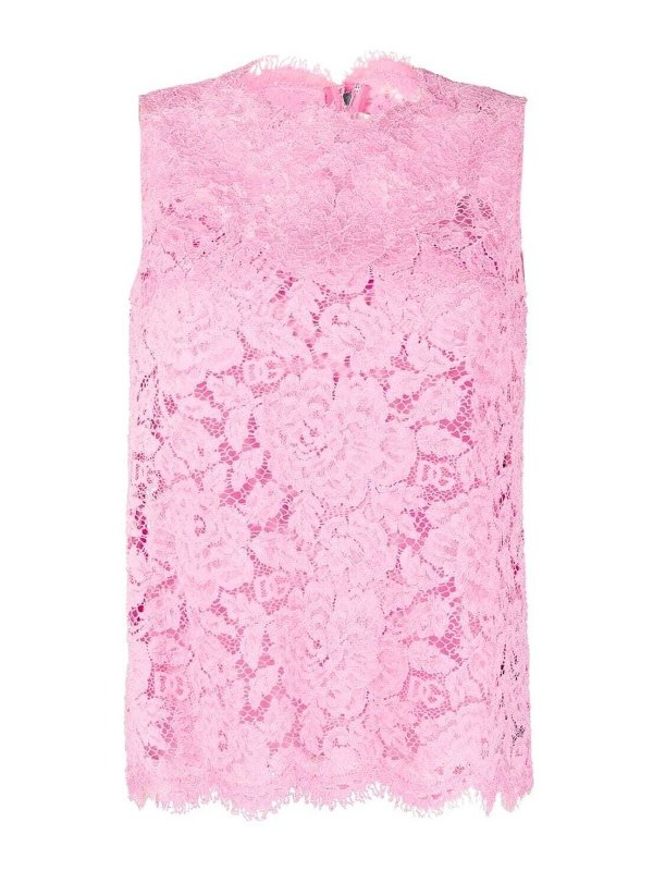 DOLCE & GABBANA: トップス＆タンクトップ - トップ/タンクトップ - ピンク