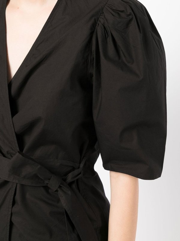 GANNI buy online Wrap-design blouse