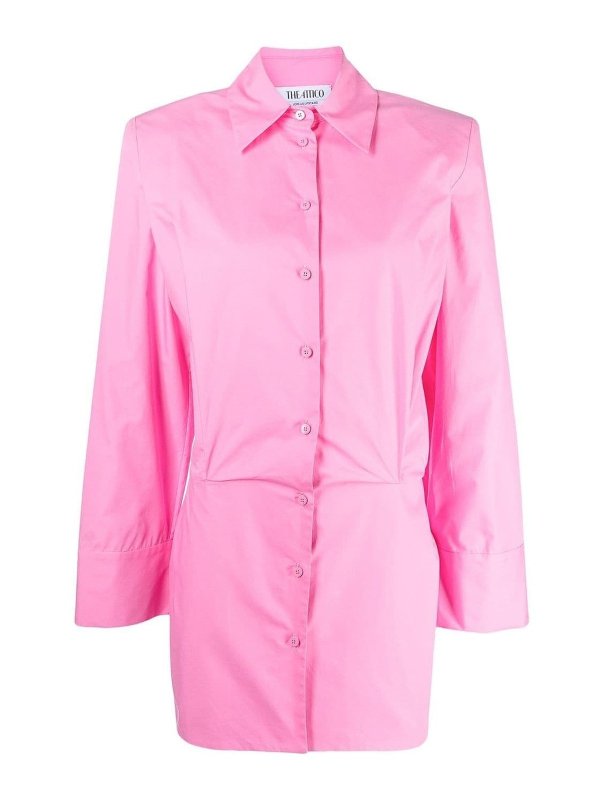 The Attico: short dresses - Mini shirt dress margot