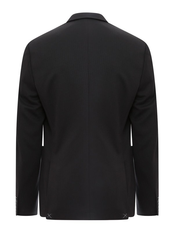 DOLCE & GABBANA: blazers online - Viscose blazer with embroidered logo patch