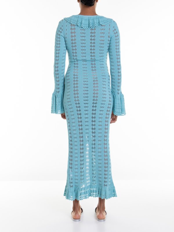 Knitted dress with ruffle shop online: BLUMARINE