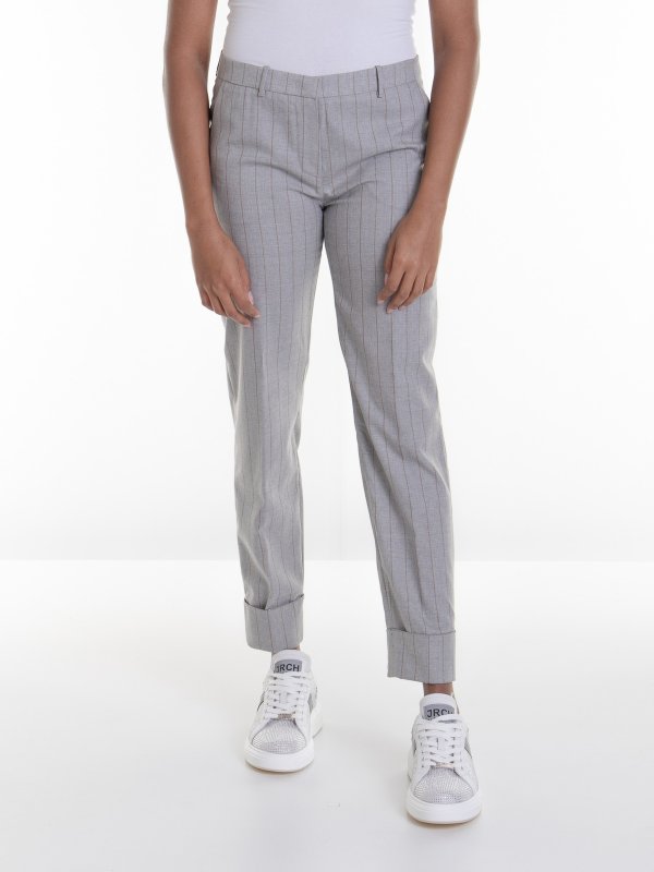 FABIANA FILIPPI: カジュアルトラウザー online - カジュアルパンツ - グレー