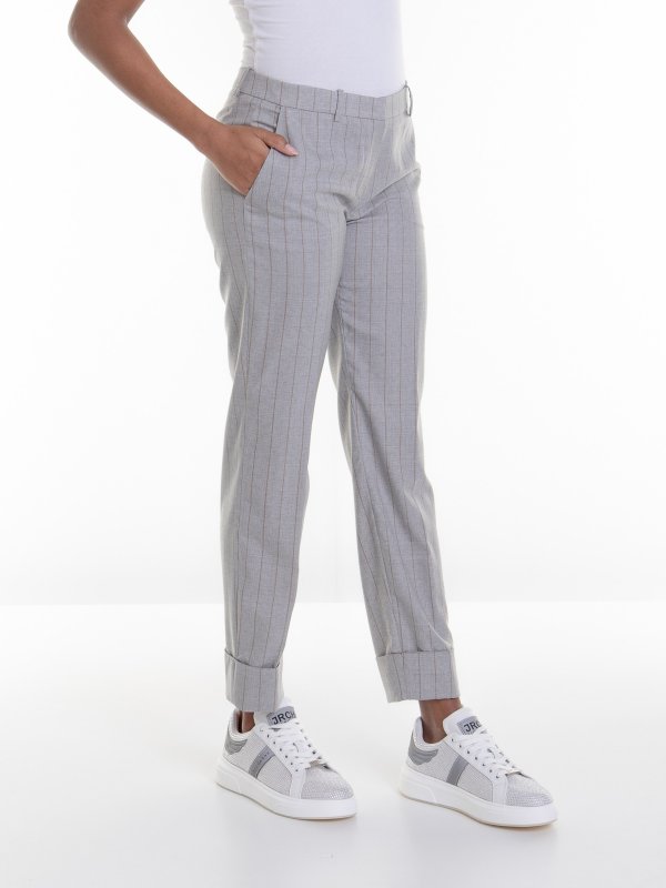 iKRIX FABIANA FILIPPI: カジュアルトラウザー - カジュアルパンツ - グレー