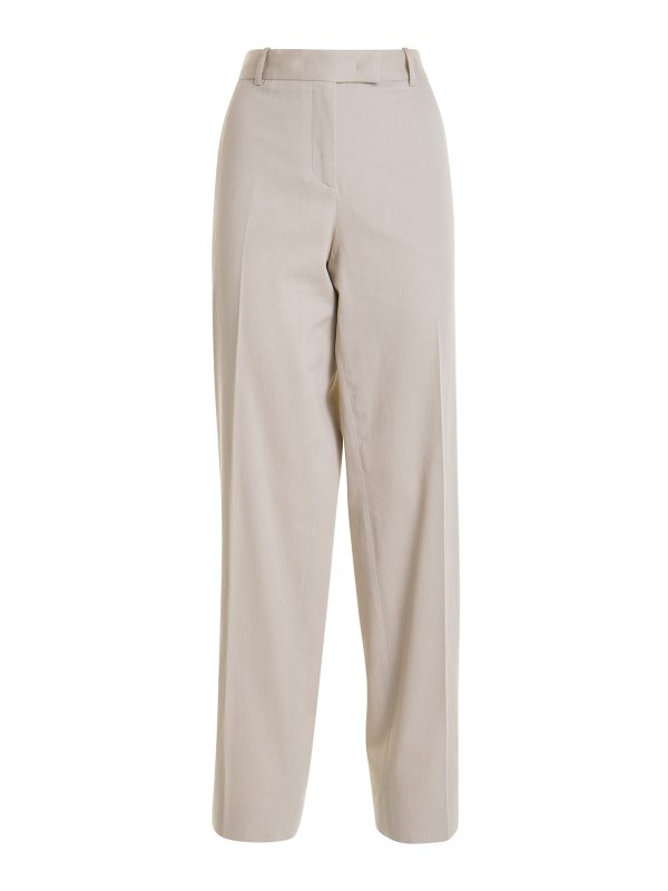 FABIANA FILIPPI: カジュアルトラウザー - カジュアルパンツ - ベージュ