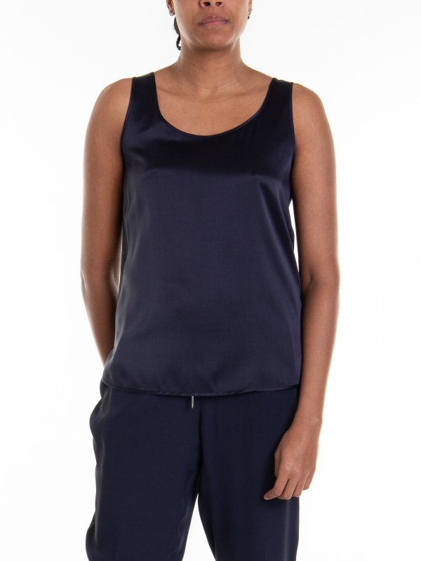 iKRIX Max Mara: トップス＆タンクトップ - トップ/タンクトップ - ブルー