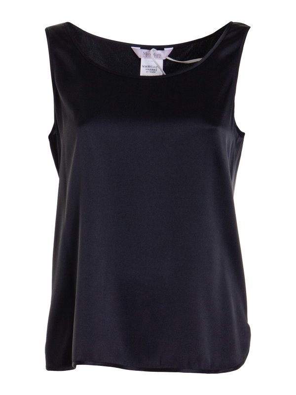 Max Mara: Tops & Tank tops - Silk boat neck top