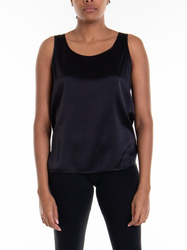 The Best Shops Max Mara: Tops & Tank tops - Silk boat neck top