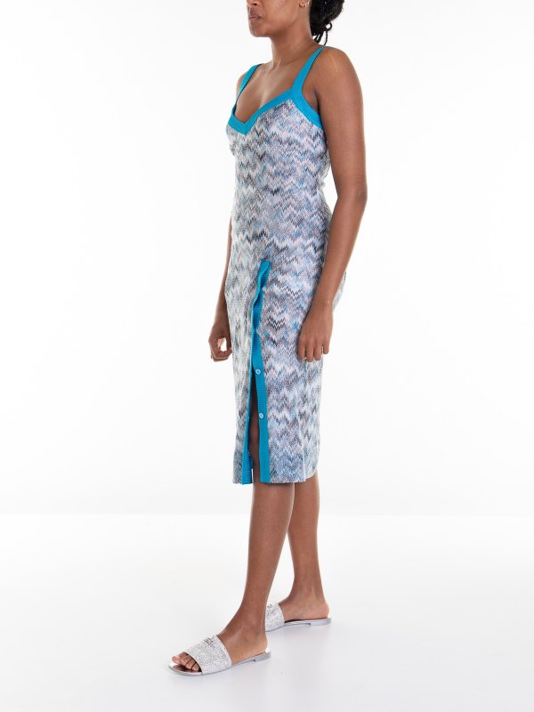 iKRIX MISSONI: knee length dresses - Knitted dress with slit