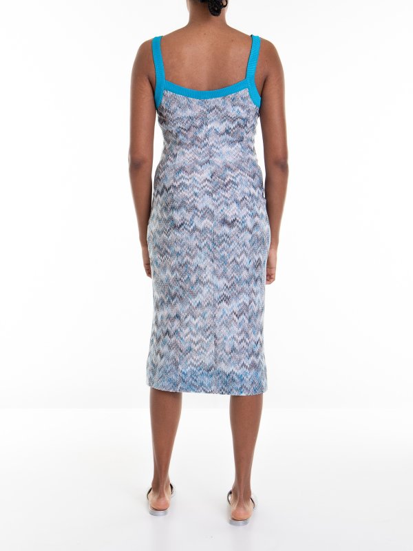Knitted dress with slit shop online: MISSONI