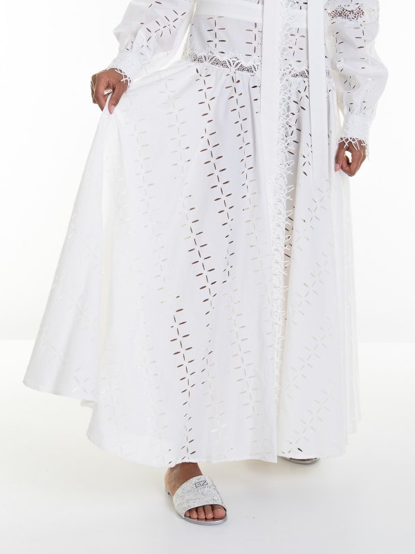 ROBERTO CAVALLI buy online Knitted long dress with lavalière