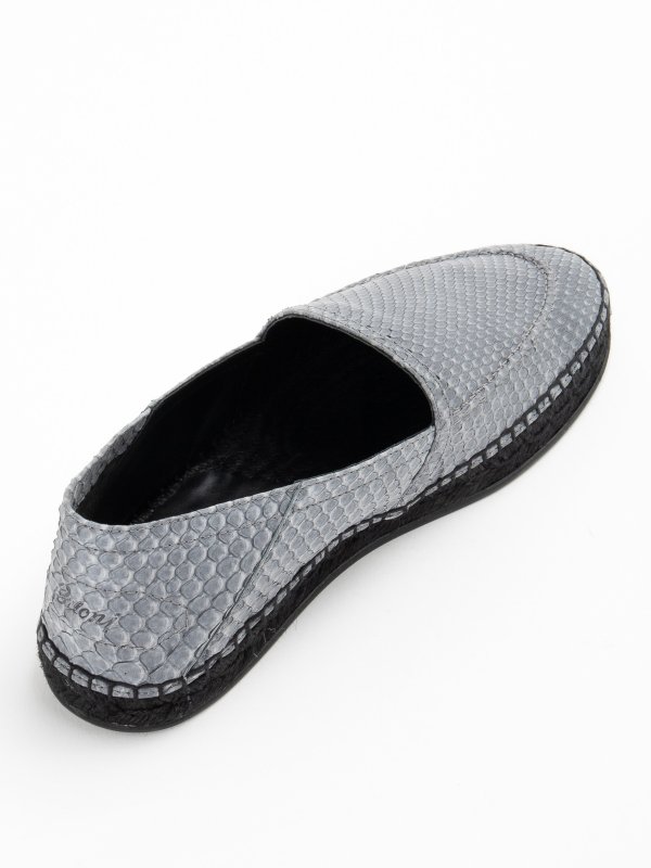 Piton effect leather slippers shop online: BRIONI