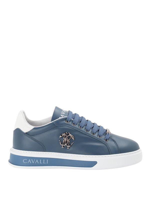 ROBERTO CAVALLI: Chaussures de sport - Baskets - Bleu