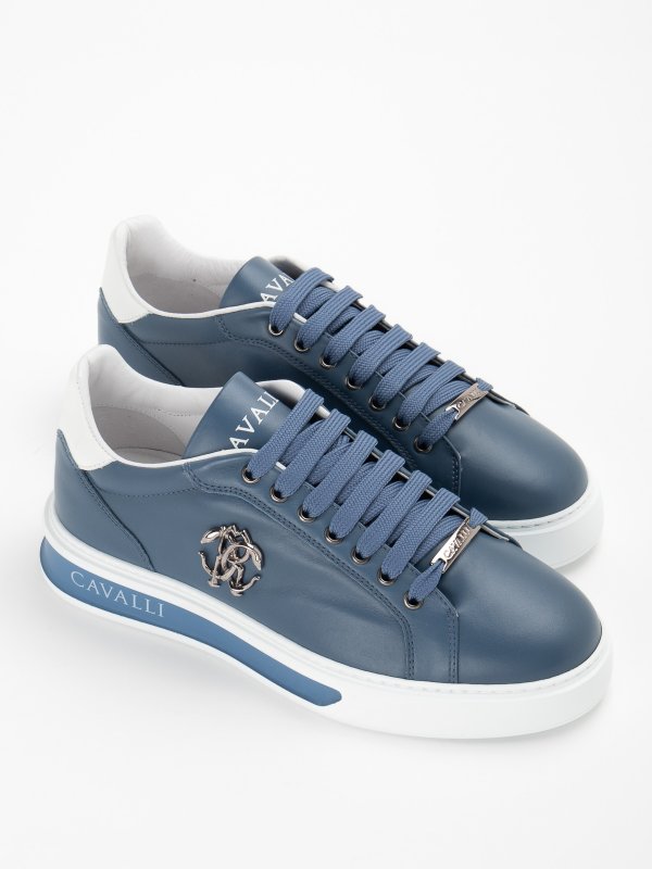 ROBERTO CAVALLI: Chaussures de sport online - Baskets - Bleu