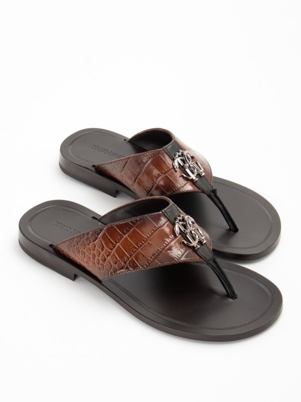 Roberto cavalli flip flops hot sale