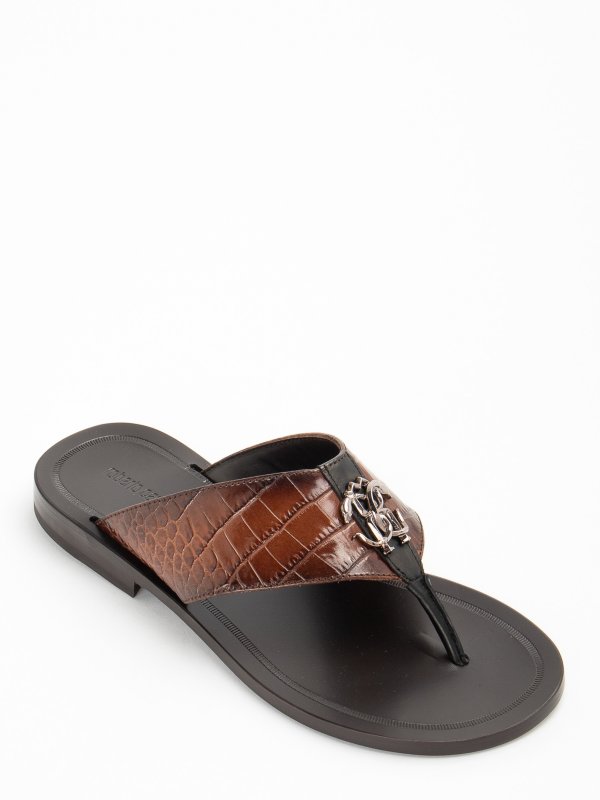 Roberto cavalli sandals on sale mens