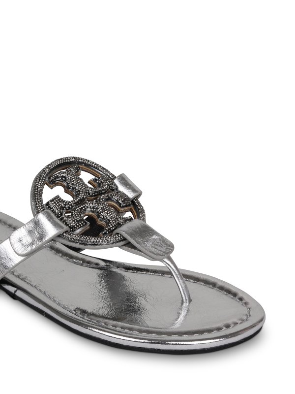 Miller sandals with logo shop online: TORY BURCH