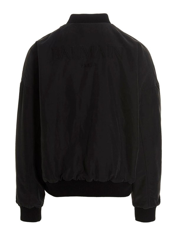 Bomber stampato shop online: Balmain