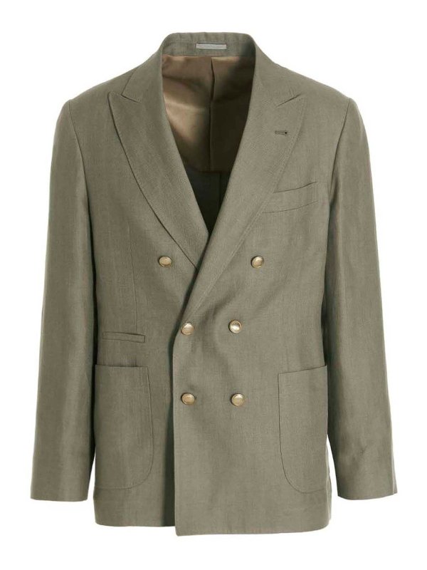 BRUNELLO CUCINELLI: formal suits online - Linen suit