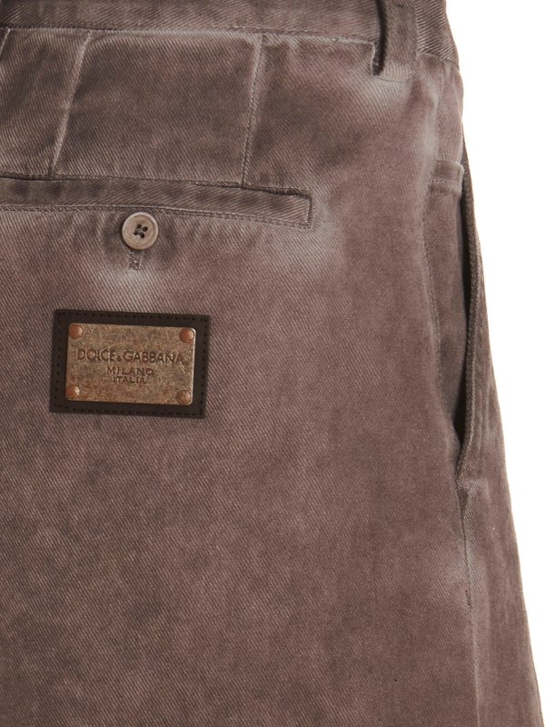 Logo plaque denim bermuda shorts shop online: DOLCE & GABBANA