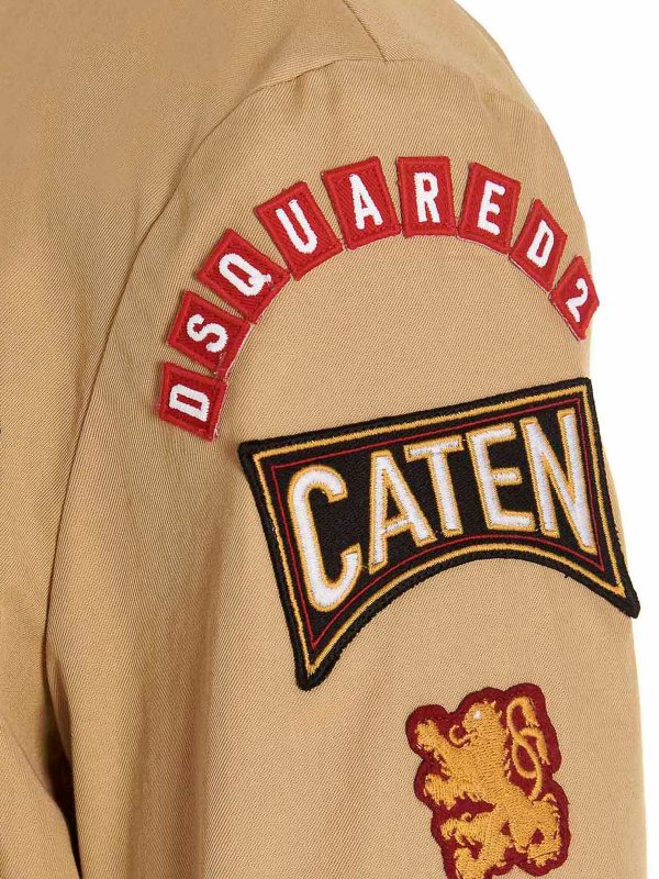 Military blazer jacket shop online: DSQUARED2