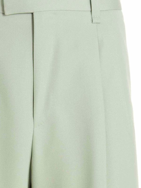 Pants with front pleats shop online: LANVIN