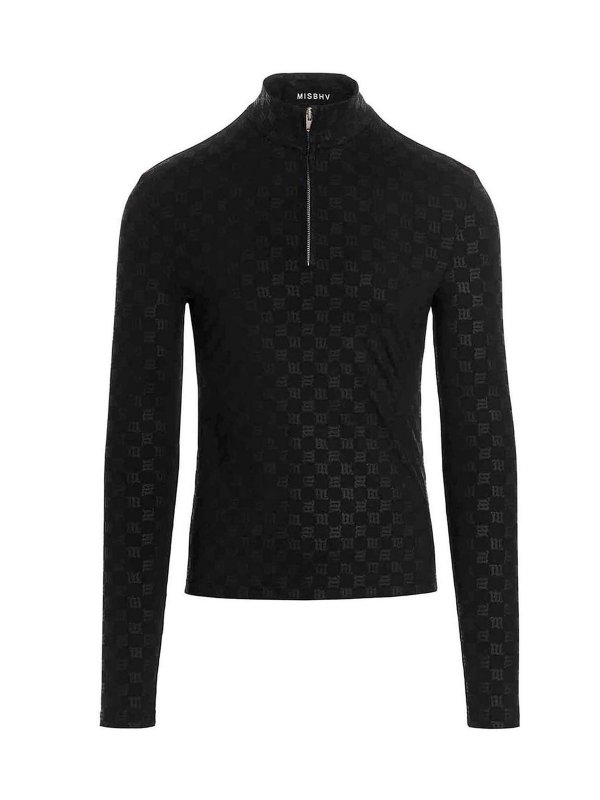 MISBHV: Col roulé & Col polo - Pull Col Roulé - Monogram