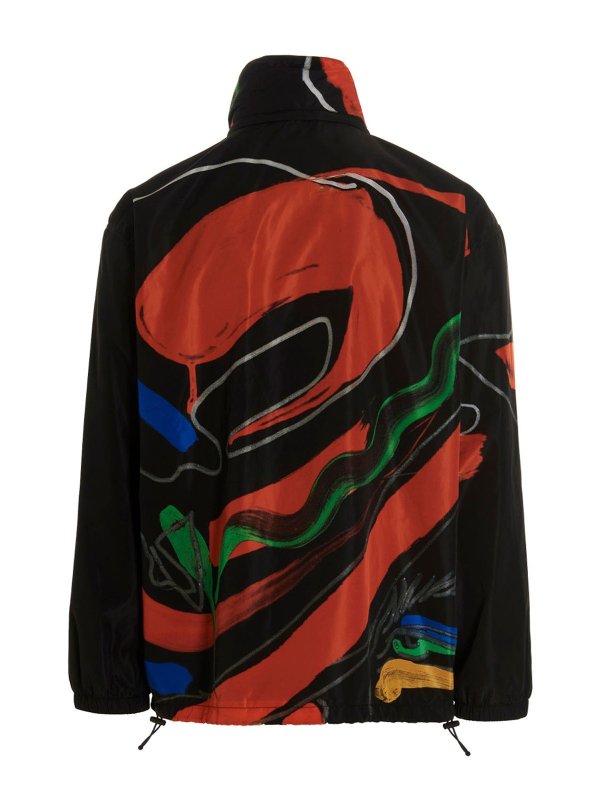 MOSCHINO: casual jackets online - Printed nylon jacket