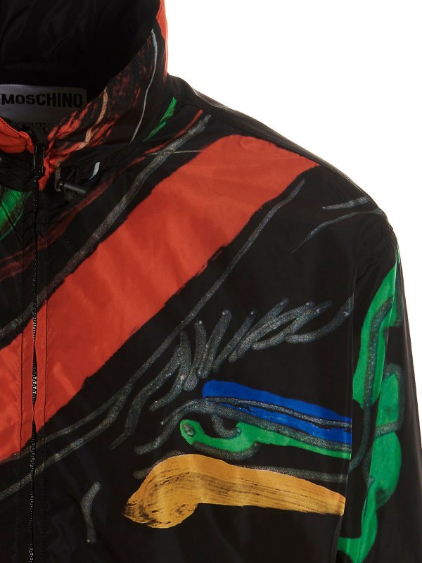 iKRIX MOSCHINO: casual jackets - Printed nylon jacket