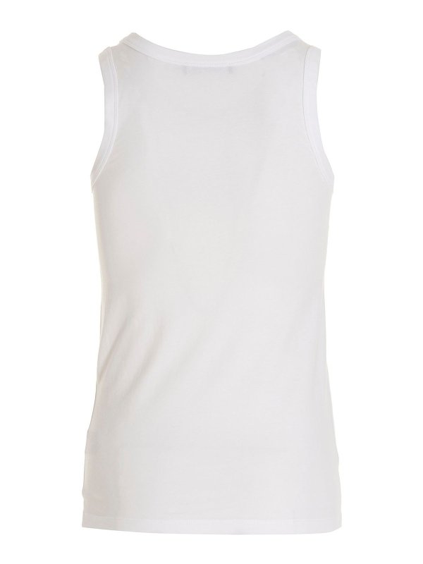 RAF SIMONS: Tops & Tank tops online - Logo patch tank top
