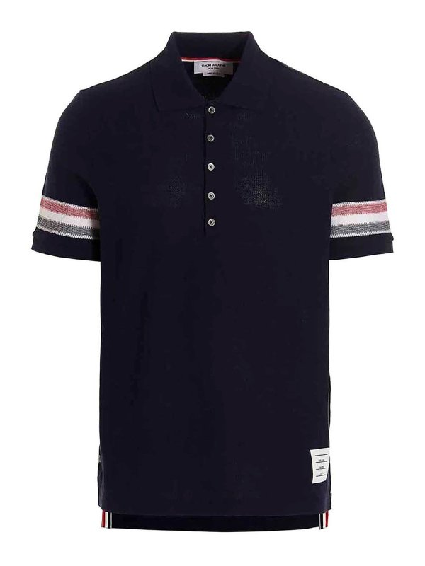 THOM BROWNE: polo shirts - Rwb polo shirt