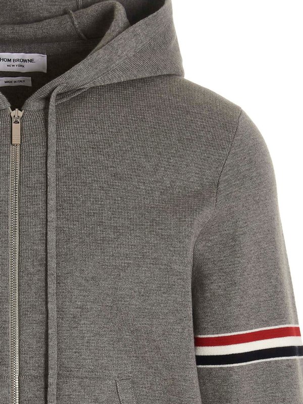 iKRIX THOM BROWNE: Sweatshirts & Sweaters - Contrast band hoodie