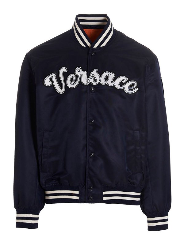 VERSACE: padded jackets - Varsity bomber jacket