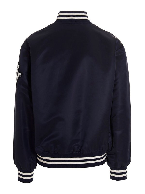 VERSACE: padded jackets online - Varsity bomber jacket