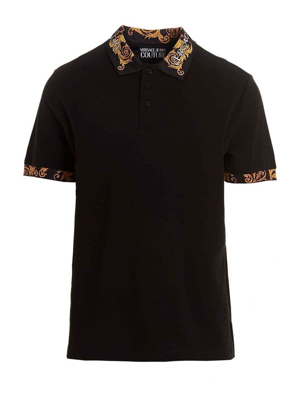 Polos Versace Jeans Couture - Polo - Negro - 74GAGT18CJ01T899