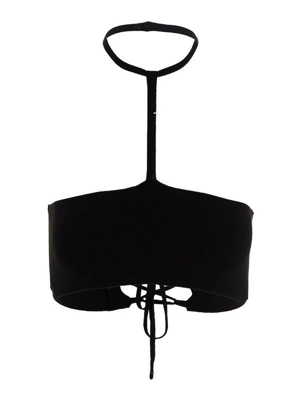 ANDREĀDAMO: Tops & Tank tops - Lacing top cropped