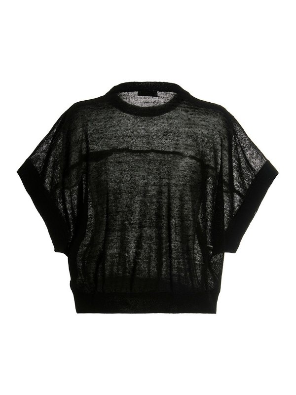 BRUNELLO CUCINELLI: Suéteres con cuello pico online - Suéter Cuello Redondo - Monile