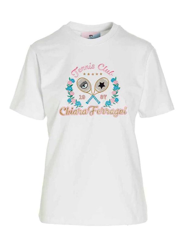 CHIARA FERRAGNI: T-shirts - T-Shirt - Weiß