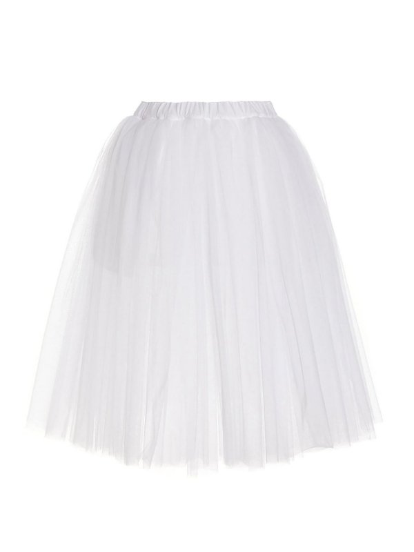 COMME DES GARCONS: ニーレングススカート＆ミディ丈 - 膝丈/ミディスカート - 白