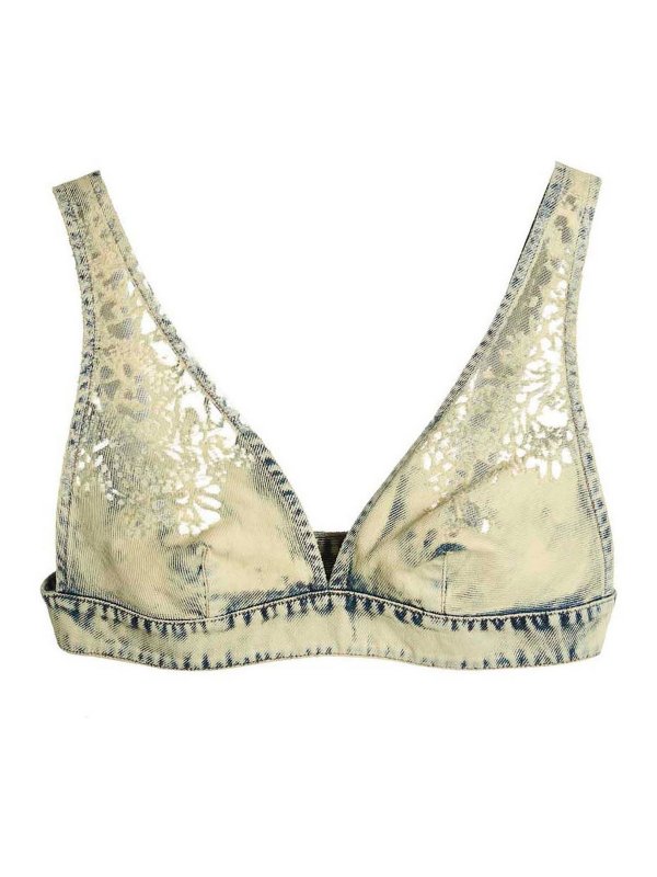 DIESEL: Tops und Tank Tops - Top - Hellblau