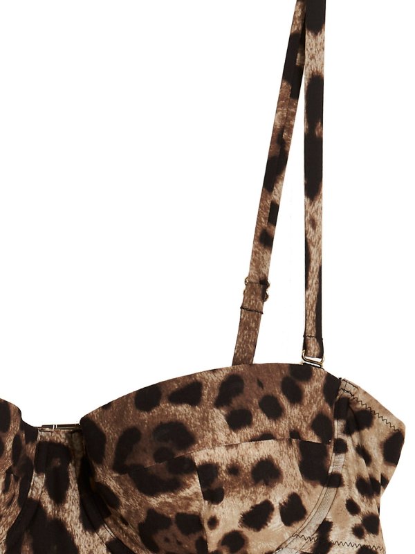 Costume intero leopardato shop online: DOLCE & GABBANA