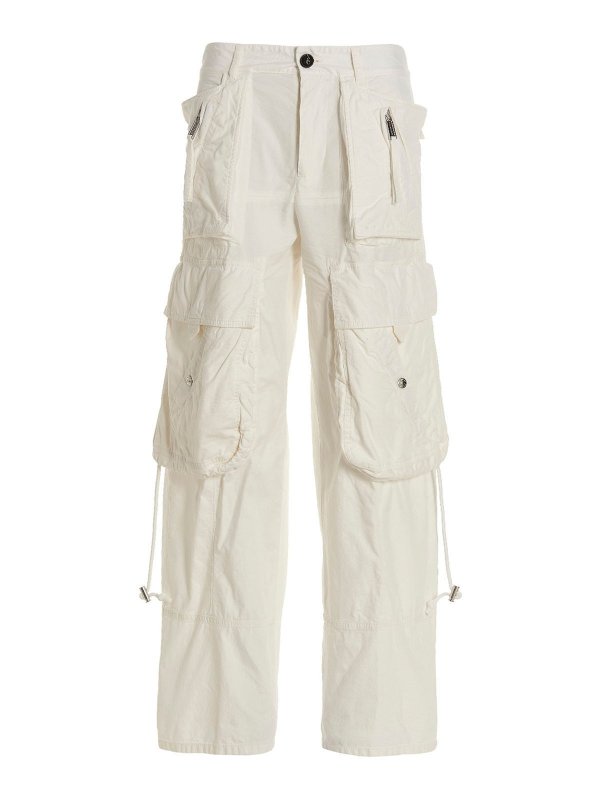 DSQUARED2: Pantalones casual - Pantalón Casual - Blanco