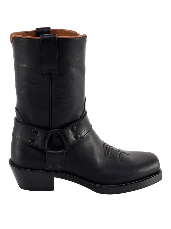 BUTTERO: ブーティー - アンクルブーツ - 黒